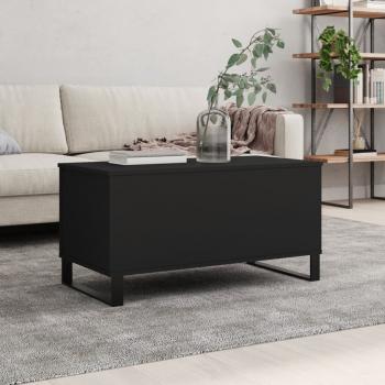 ARDEBO.de - Couchtisch Schwarz 90x44,5x45 cm Holzwerkstoff