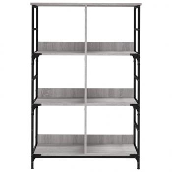 Bücherregal Grau Sonoma 78,5x33x117,5 cm Holzwerkstoff