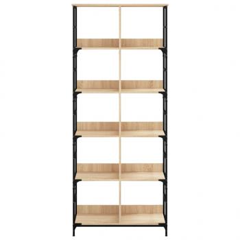 Bücherregal Sonoma-Eiche 78,5x33x188,5 cm Holzwerkstoff