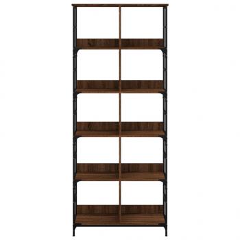 Bücherregal Braun Eichen-Optik 78,5x33x188,5 cm Holzwerkstoff