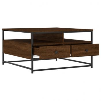 Couchtisch Braun Eichen-Optik 80x80x45 cm Holzwerkstoff