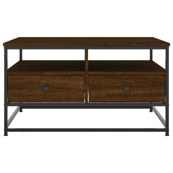 Couchtisch Braun Eichen-Optik 80x80x45 cm Holzwerkstoff