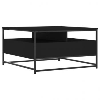 Couchtisch Schwarz 80x80x45 cm Holzwerkstoff