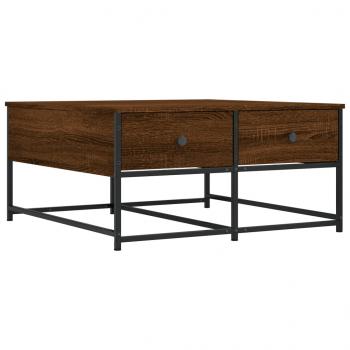 Couchtisch Braun Eichen-Optik 80x80x40 cm Holzwerkstoff