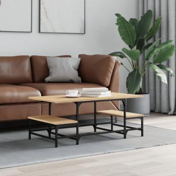 ARDEBO.de - Couchtisch Sonoma-Eiche 100x50,5x40 cm Holzwerkstoff