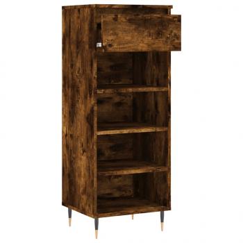 Schuhschrank Räuchereiche 40x36x105 cm Holzwerkstoff