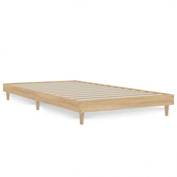 Bettgestell Sonoma-Eiche 90x200 cm Holzwerkstoff