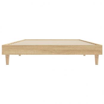 Bettgestell Sonoma-Eiche 90x200 cm Holzwerkstoff