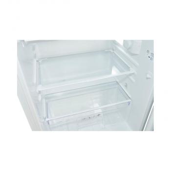 Exquisit EKS131-4-E-040E Einbaukühlschrank, Nischenhöhe 88 cm, 54 cm breit, 118L, Schlepptürmontage, große Gemüseschublade, LED Beleuchtung, Eierablagen