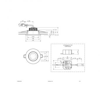 EVN LED Deckeneinbau - rund - schwenkbar - EDS-Optik (STL) IP20 - 220-240V - 6W - 3000K-2000K - 600lm-60lm - inkl. NG (PC20N613D2W)