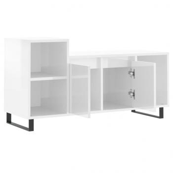 TV-Schrank Hochglanz-Weiß 100x35x55 cm Holzwerkstoff