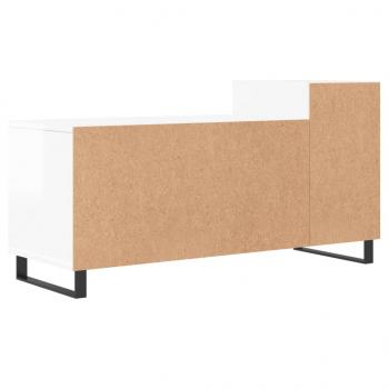 TV-Schrank Hochglanz-Weiß 100x35x55 cm Holzwerkstoff