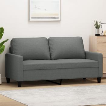 ARDEBO.de - 2-Sitzer-Sofa Dunkelgrau 140 cm Stoff