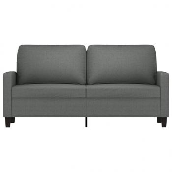 2-Sitzer-Sofa Dunkelgrau 140 cm Stoff