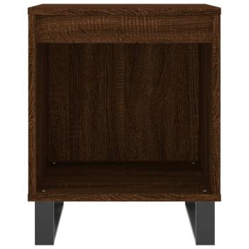 Nachttische 2 Stk. Braun Eichen-Optik 40x35x50 cm Holzwerkstoff