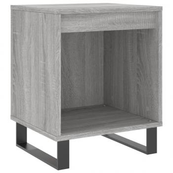 Nachttische 2 Stk. Grau Sonoma 40x35x50 cm Holzwerkstoff