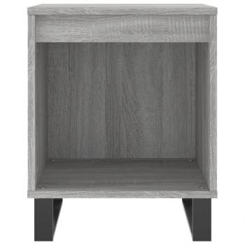 Nachttische 2 Stk. Grau Sonoma 40x35x50 cm Holzwerkstoff