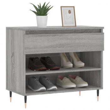 Schuhregal Grau Sonoma 70x36x60 cm Holzwerkstoff