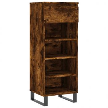 Schuhschrank Räuchereiche 40x36x105 cm Holzwerkstoff