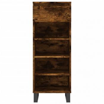 Schuhschrank Räuchereiche 40x36x105 cm Holzwerkstoff