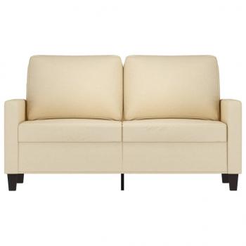 2-Sitzer-Sofa Creme 120 cm Stoff