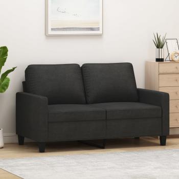 ARDEBO.de - 2-Sitzer-Sofa Schwarz 120 cm Stoff