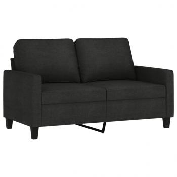 2-Sitzer-Sofa Schwarz 120 cm Stoff