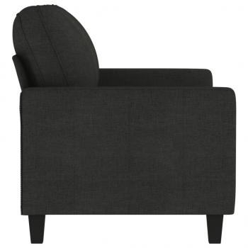 2-Sitzer-Sofa Schwarz 120 cm Stoff