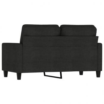 2-Sitzer-Sofa Schwarz 120 cm Stoff