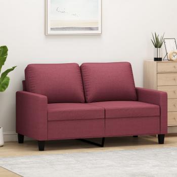 ARDEBO.de - 2-Sitzer-Sofa Weinrot 120 cm Stoff