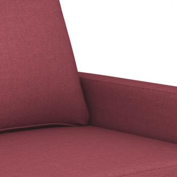 2-Sitzer-Sofa Weinrot 120 cm Stoff