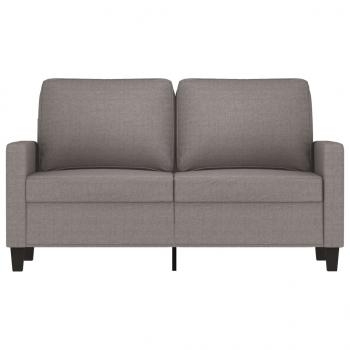 2-Sitzer-Sofa Taupe 120 cm Stoff