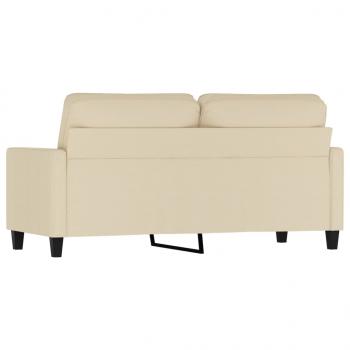 2-Sitzer-Sofa Creme 140 cm Stoff