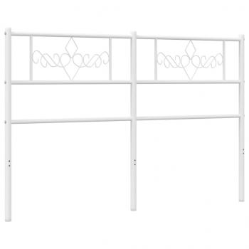 Kopfteil Metall Weiß 160 cm