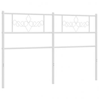 Kopfteil Metall Weiß 160 cm