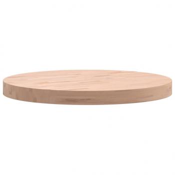 Tischplatte Ø50x4 cm Rund Massivholz Buche