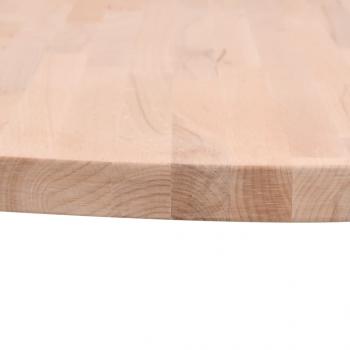 Tischplatte Ø90x4 cm Rund Massivholz Buche