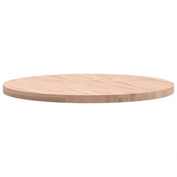 Tischplatte Ø90x4 cm Rund Massivholz Buche