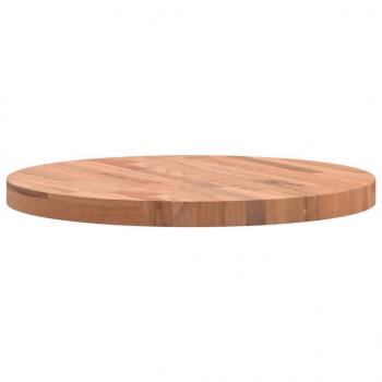 Tischplatte Ø60x4 cm Rund Massivholz Buche