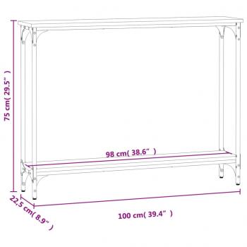 Konsolentisch Sonoma-Eiche 100x22,5x75 cm Holzwerkstoff