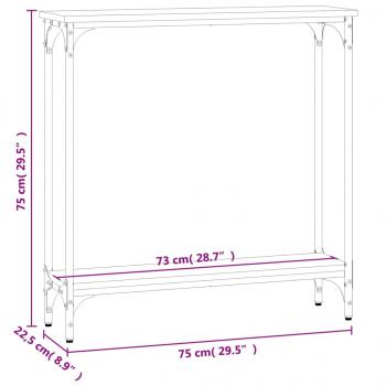 Konsolentisch Sonoma-Eiche 75x22,5x75 cm Holzwerkstoff