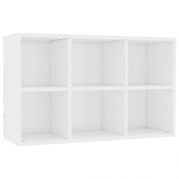 Bücherregal/Sideboard Hochglanz-Weiß 66x30x98 cm Holzwerkstoff