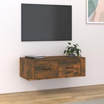 ARDEBO.de - TV-Wandschrank Räuchereiche 80x36x25 cm Holzwerkstoff