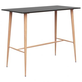 ARDEBO.de - Bartisch Schwarz 120x60x105 cm