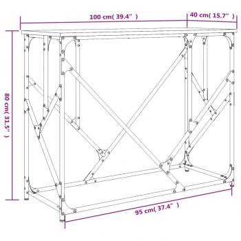 Konsolentisch Sonoma-Eiche 100x40x80 cm Holzwerkstoff