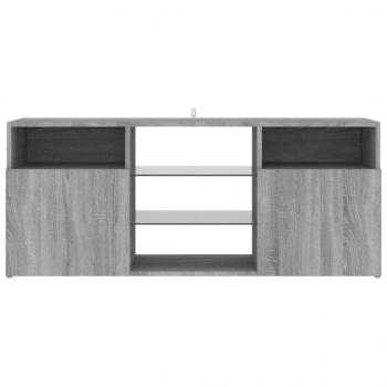 TV-Schrank mit LED-Leuchten Grau Sonoma 120x30x50 cm