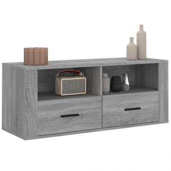 TV-Schrank Grau Sonoma 100x35x40 cm Holzwerkstoff