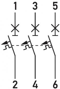 Doepke DLS 6I B63-3 Leitungsschutzschalter 10kA, 3-Polig, B-Charakteristik, 63A (09916119)