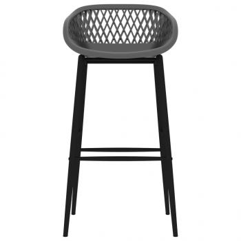 Barhocker 2 Stk. Grau