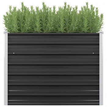 ARDEBO.de - Garten-Hochbeet Anthrazit 100 x 40 x 77 cm Verzinkter Stahl